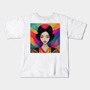 Japanese Woman - Enhance Creative Kids T-Shirt